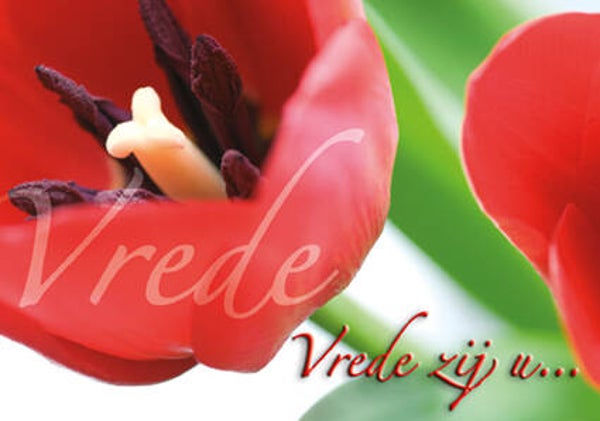 Ansichtkaart AK015  -  Vrede zij u...