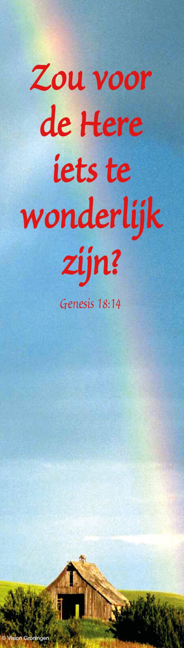 Boekenlegger BL56  -  Genesis 18:14