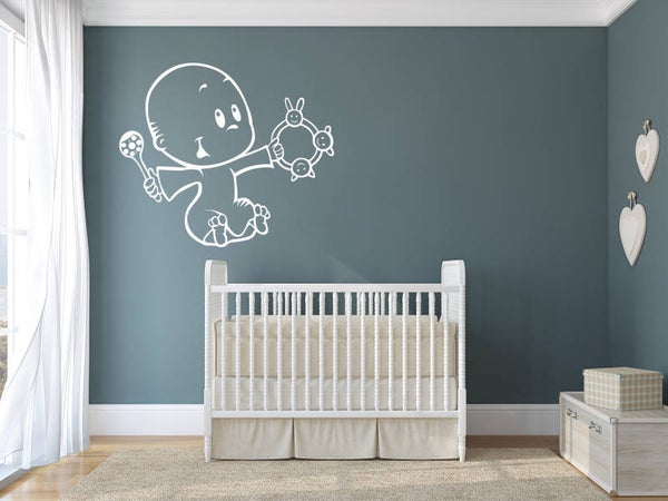 Muursticker 191136 - Illustratie baby 3