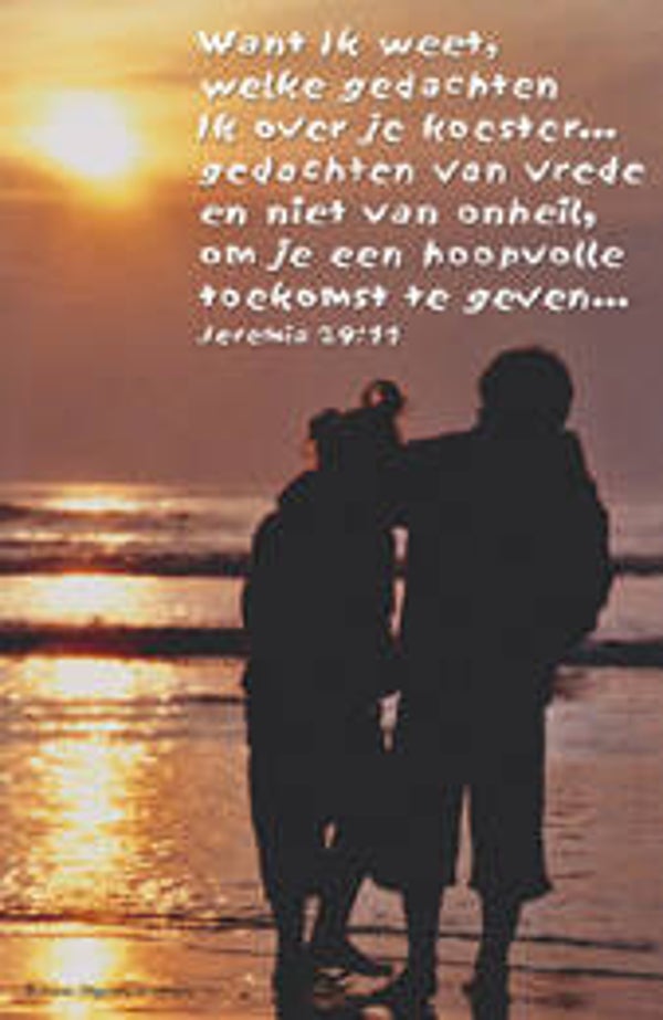 Bemoedigingskaartje CR20  -  Jeremia 29:11
