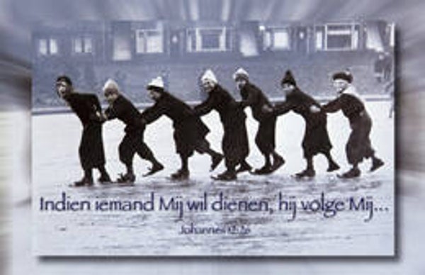 Bemoedigingskaartje CR30  -  Johannes 12:26