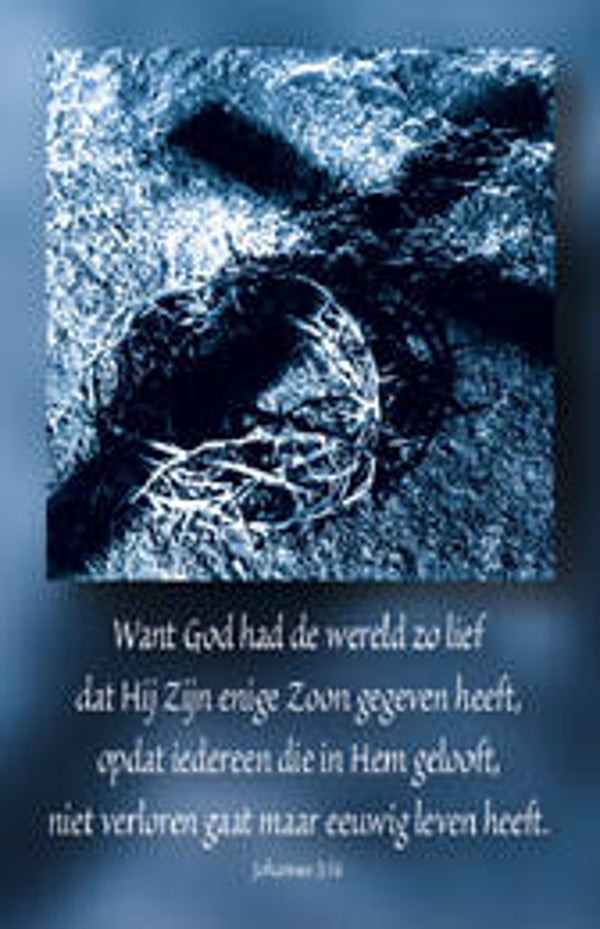 Bemoedigingskaartje CR41  -  Johannes 3:16