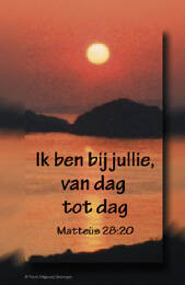 Bemoedigingskaartje CR54   -  Matteüs 28:20