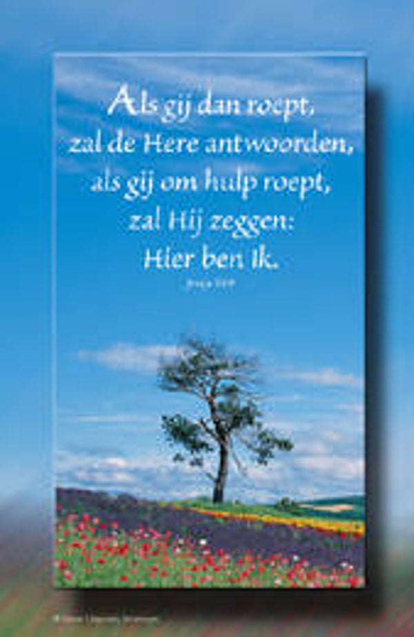 Bemoedigingskaartje CR60   -  Jesaja 56:9