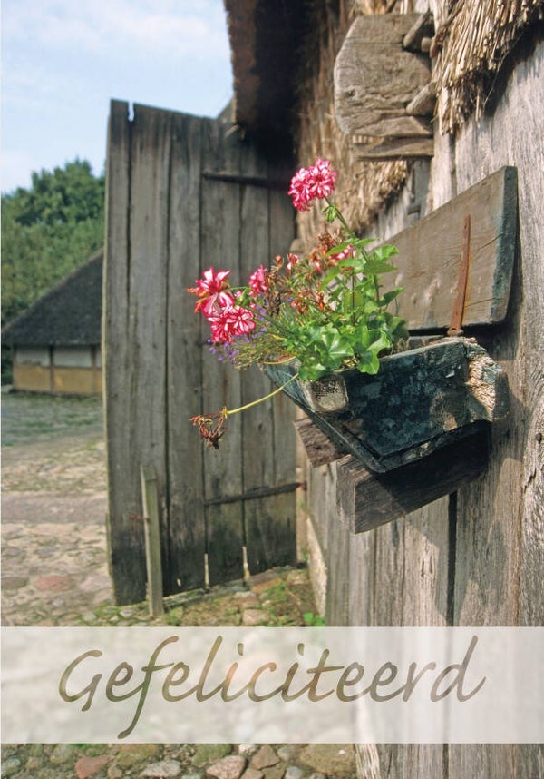 Ansichtkaart AK023  -  Gefeliciteerd