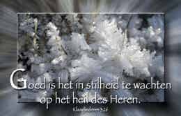 Bemoedigingskaartje CR32  -  Klaagliederen 3:26