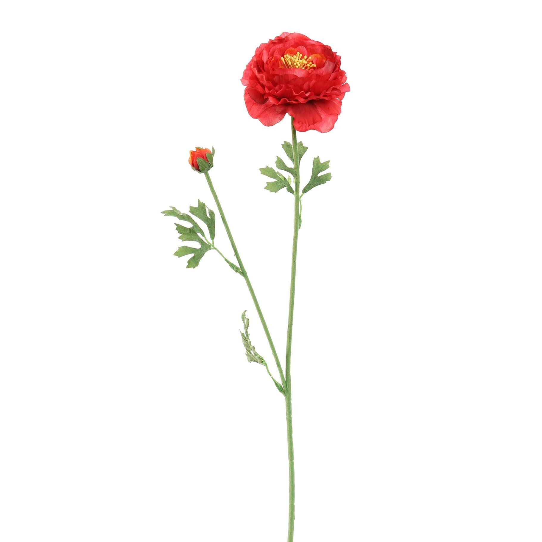Kunstbloem Ranoncol/RANUNCULUS 65cm Rood/Beauty