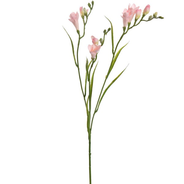 Kunstbloem Freesia 65cm Roze