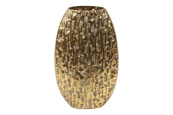 Vaas Jade goud hoog B30cm  D9,5cm  H48,5CM