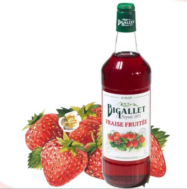 Bigallet Aardbeien siroop - 1L