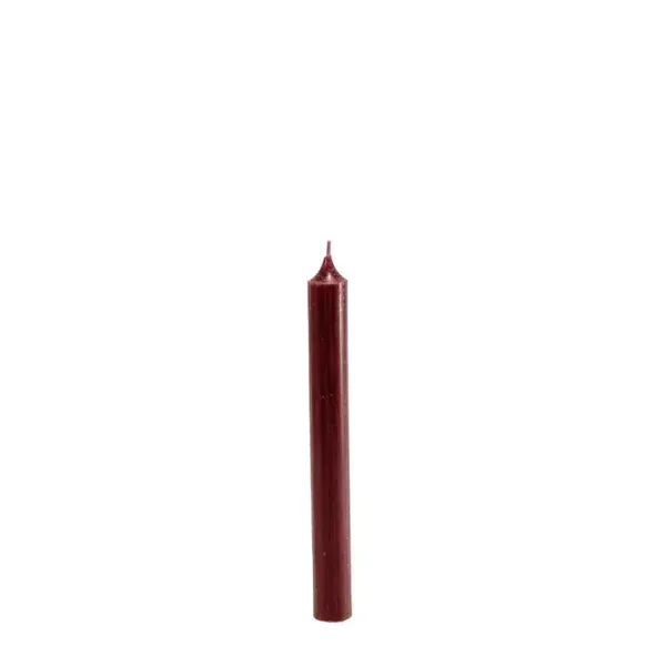 Rustieke Dinerkaars 19,5 cm | Wine Red