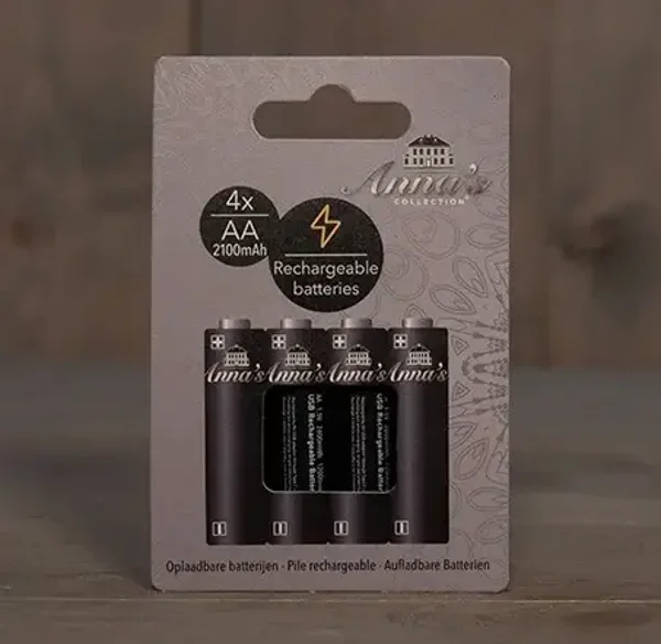 OPLAADBARE BATTERIJEN AA 4 stuks