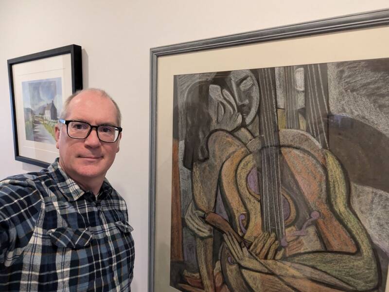 Jason and his  Syra Larkin pastel.