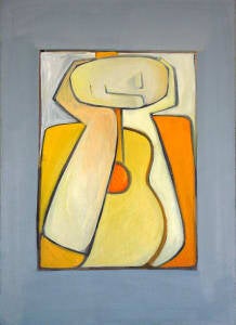 &quot;With Head and Body&quot; Oil on Linen h86 x 65cm