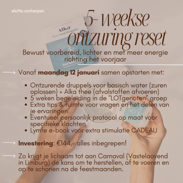 5-weekse ontzuring reset