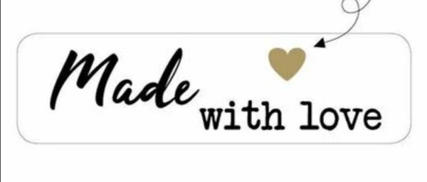 made withe love stikker