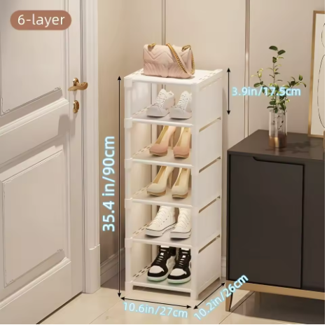 Luxe metalen schoenenplank met 6 tot 8 Lagen (kiesbaar)