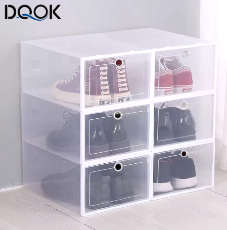 6-pack transparante schoenendoos opvouwbaar