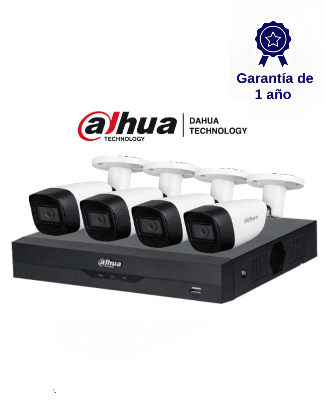 Kit 4 cámaras smart light con audio 5mp