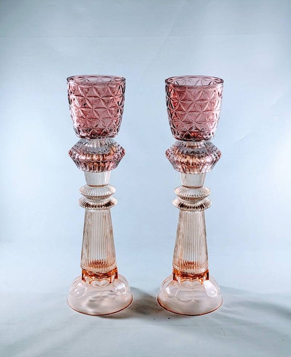 Pinkhigh kandelaarsduo