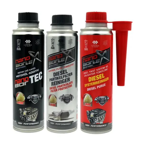 NanoBorTeX SET Motoröl Additiv + DPF Reiniger + Dieselzusatz