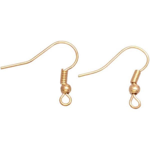 Oorbelhaakjes nikkelvrij - goud | per paar