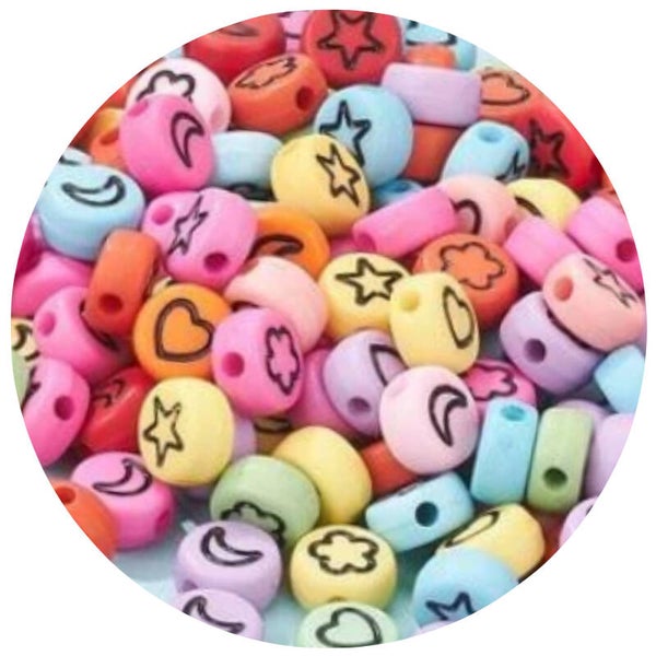 Figuur kralen - multicolor | 10 stuks