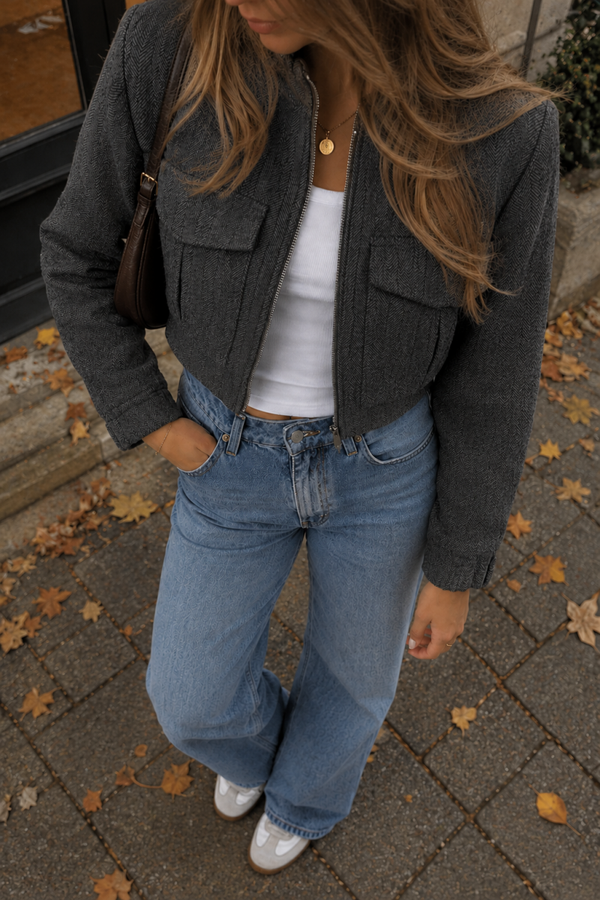 Herringbone jacket - Antracite
