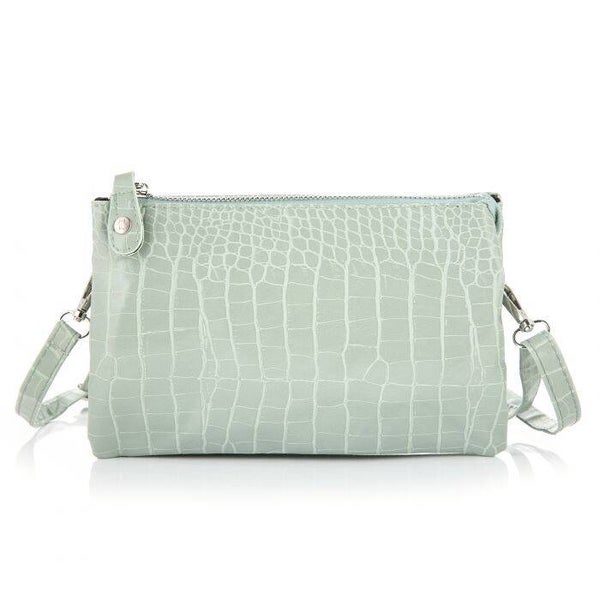 Croco tas - Mint