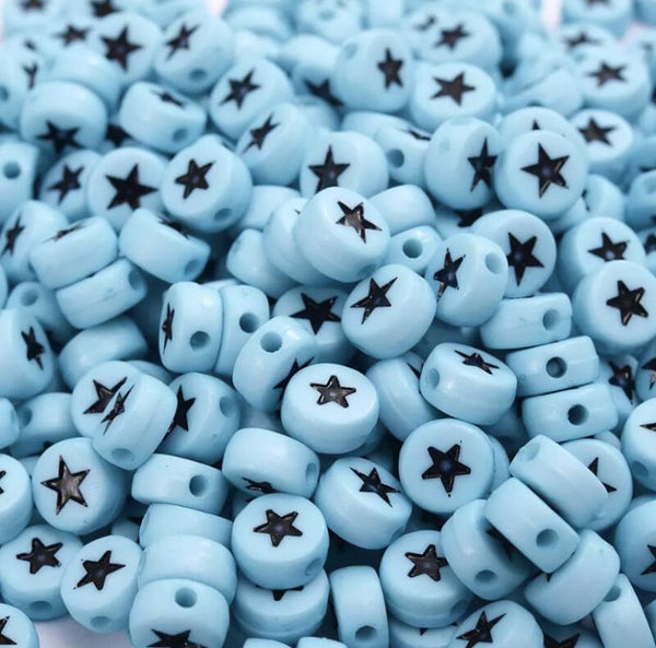 Ster kralen - blauw | 10 stuks