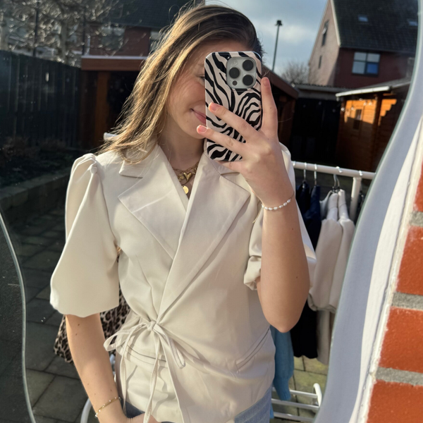 Wrap blazer - Beige