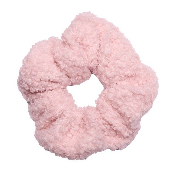 Teddy scrunchie - licht roze
