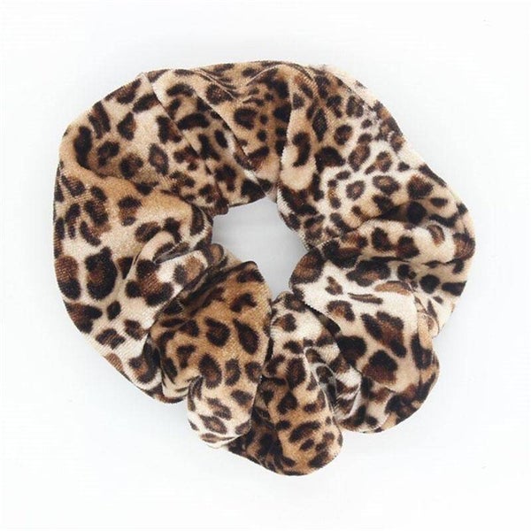 Fluffy scrunchie - panter