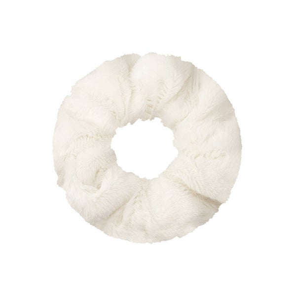 Fluffy scrunchie - white