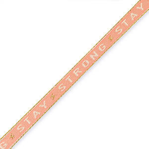 Stay strong lint - peachy pink | 1 meter