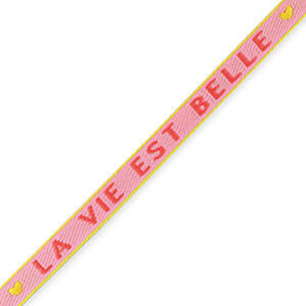 La vie est belle lint -  light pink | 1 meter