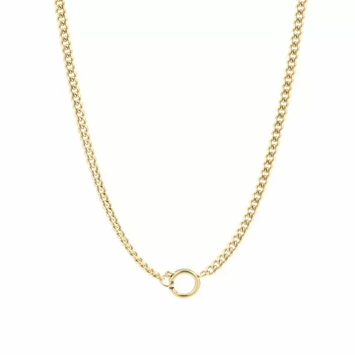 Chained charm ketting - goud