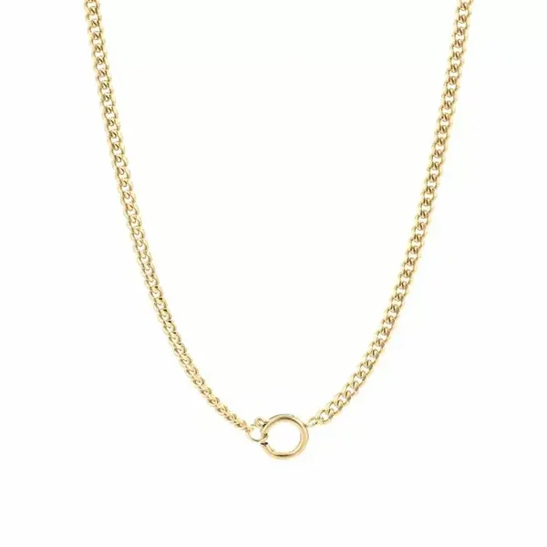 Chained charm ketting - goud