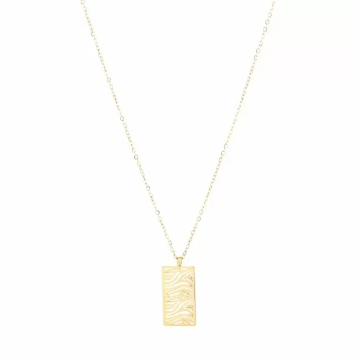 Zebra ketting - goud