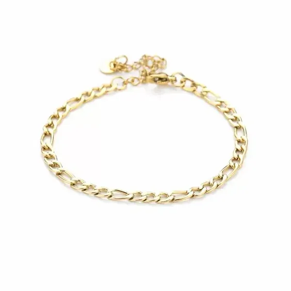 Mini chain armband - goud