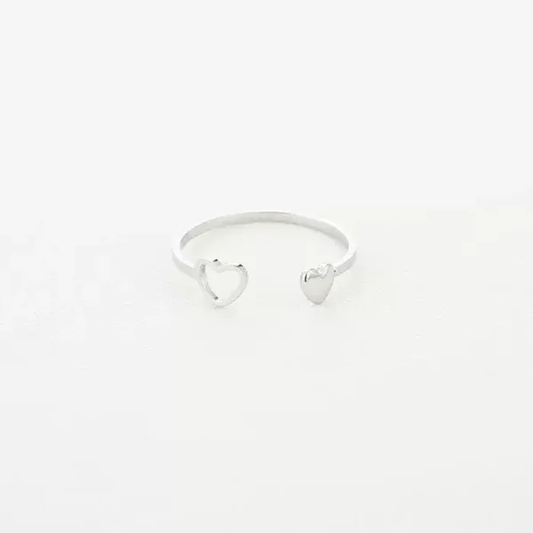 Cute heart ring - zilver