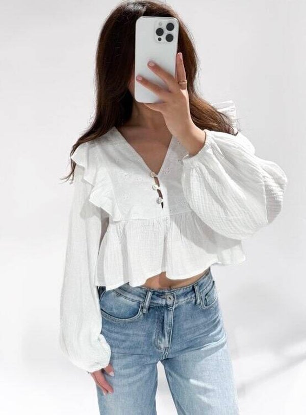 Hailey blouse - white