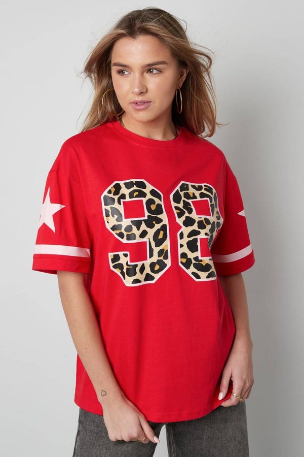 Leopard Jersey - Rood
