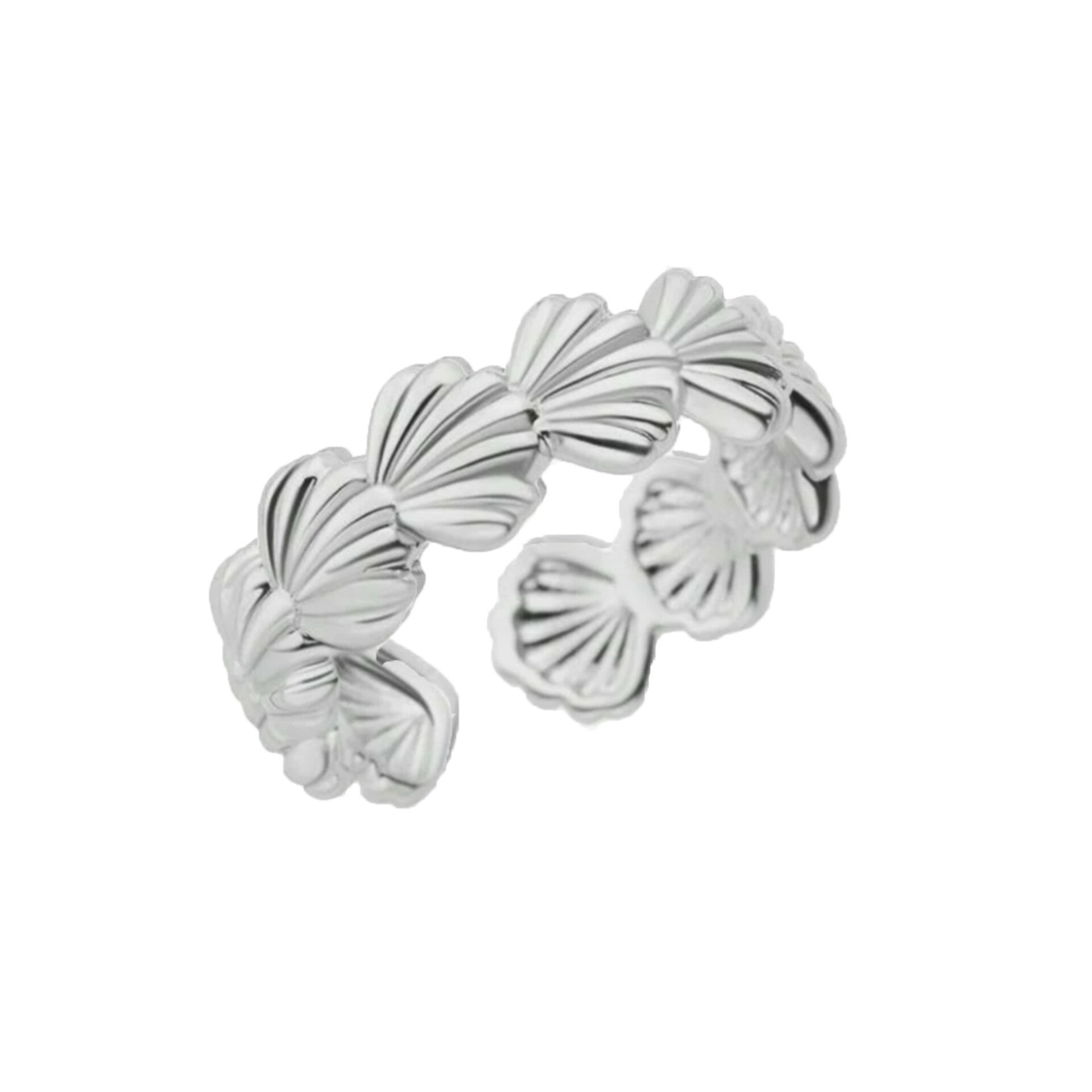 Seashell ring - zilver