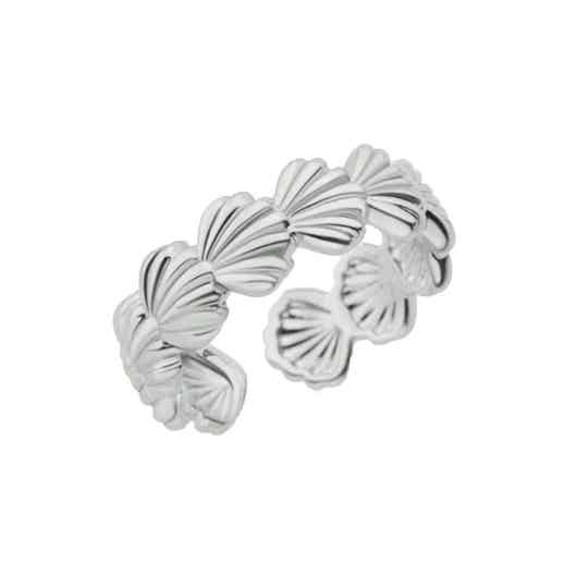 Seashell ring - zilver