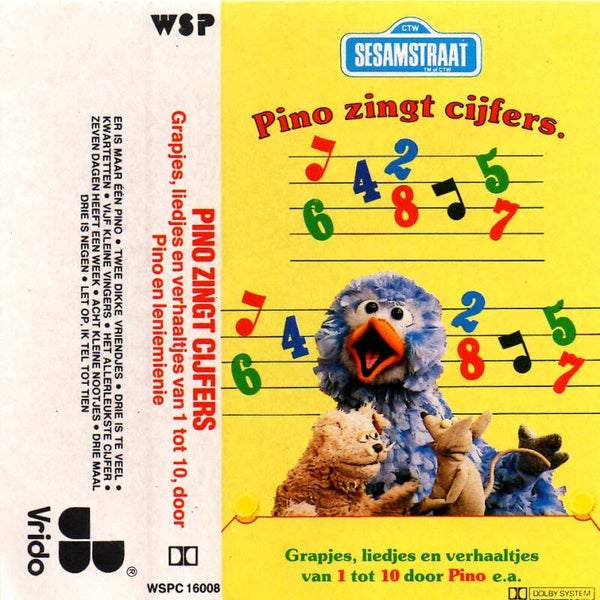 Sesamstaat: Pino zingt cijfers cassette