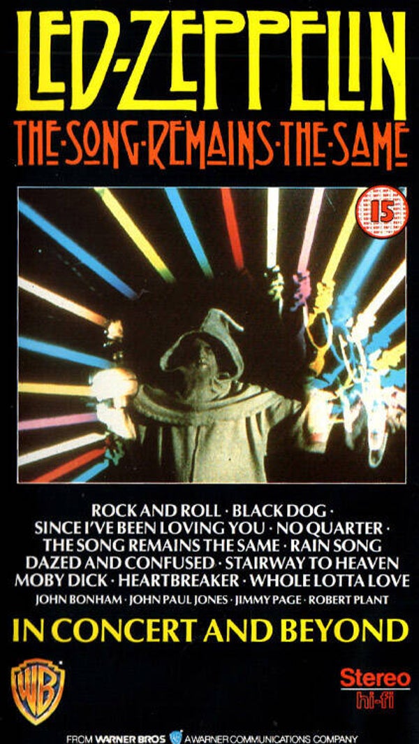 Song remains the same VHS