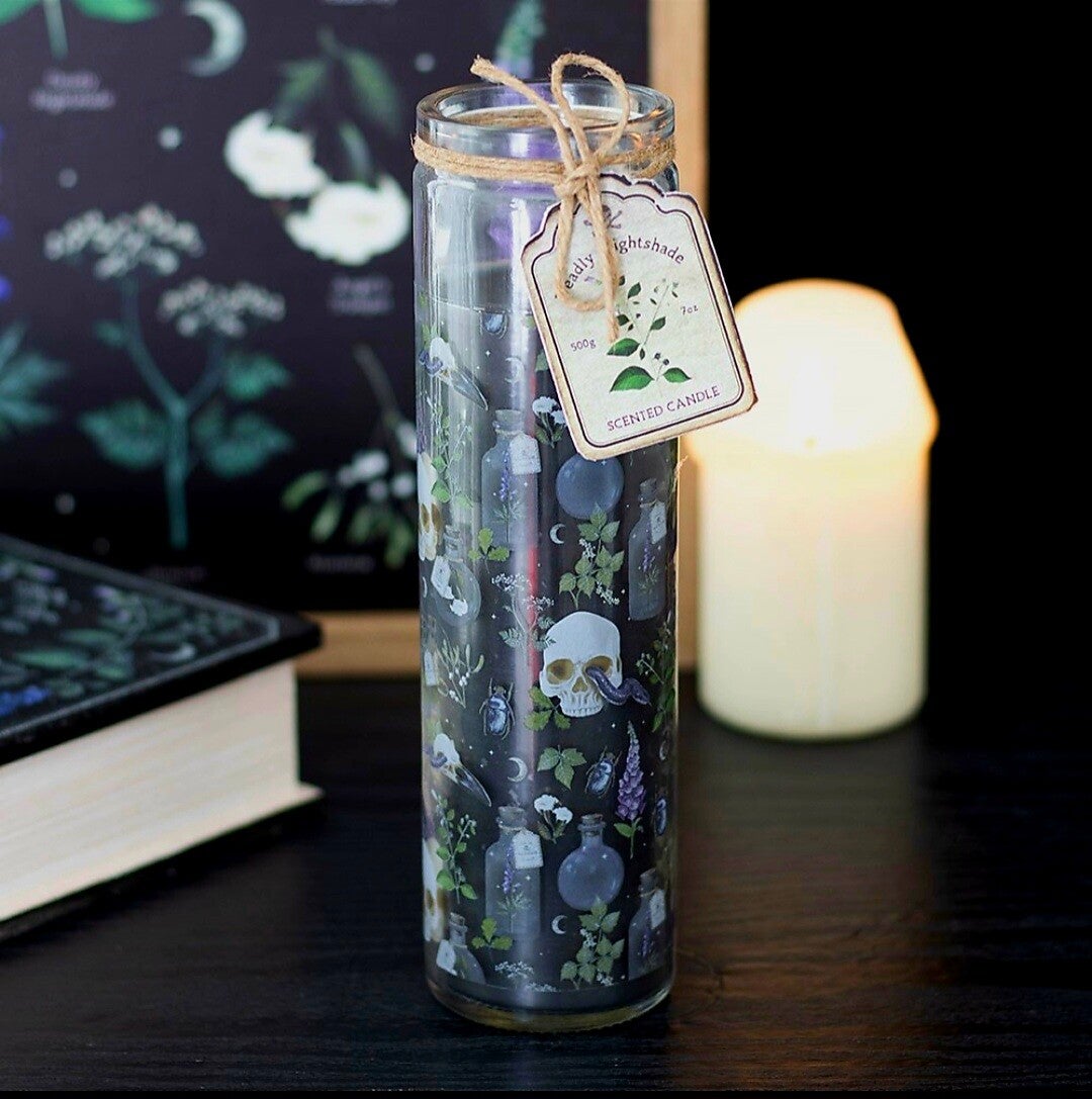 Poisonous Plants Deadly Nightshade Tube Candle