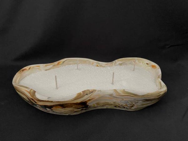 Schaal organische vorm - aardse tinten