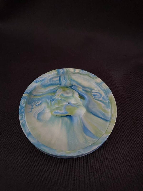 Wierookhouder 'lippen' - blauw/groen